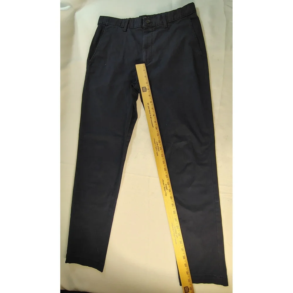 Banana Republic Slim Fit Navy Blue Chino Pants Mens 30x30 Cotton Stretch Twill